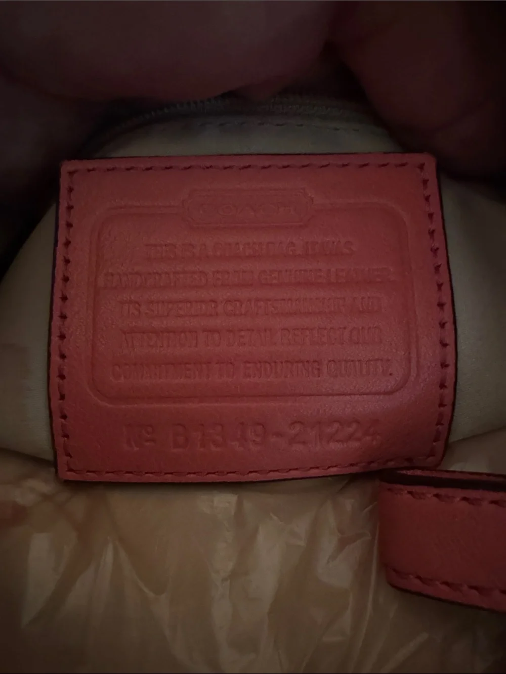 Coach Coral Pink Madison Isabella Hobo pebbled Leather Shoulder Bag